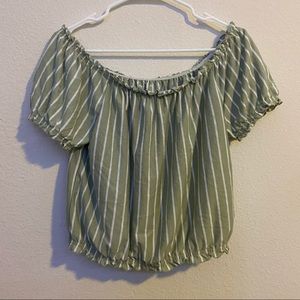 american eagle off the shoulder top